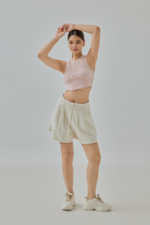 Maris Rope-Belt Linen Shorts